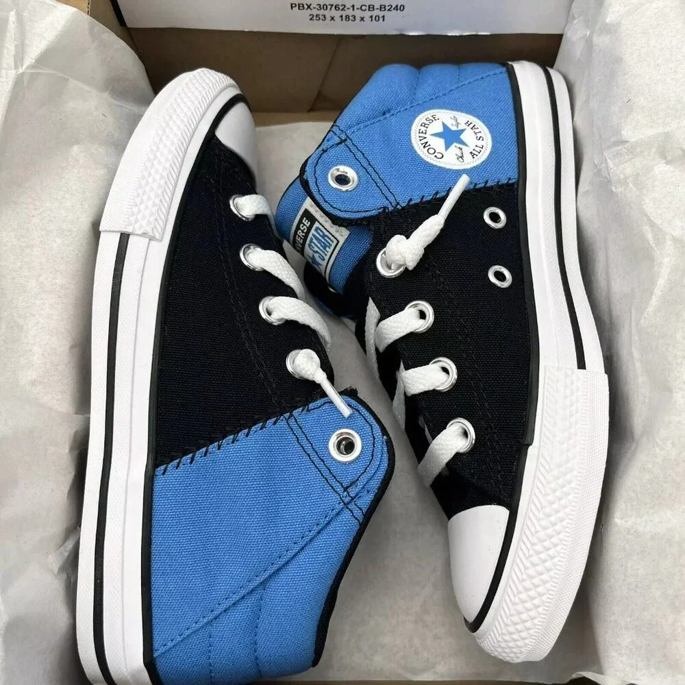 Converse Chuck Taylor All Star Youth Boy's Slip on Shoes Size 1 Royal Blue/Black